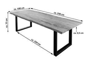 #sheeshamnaturfarben #240x100 #u-gestellschwarz