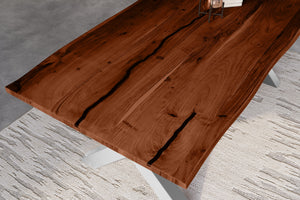 #nussbaumfarben #240x100 #x-gestellschwarz