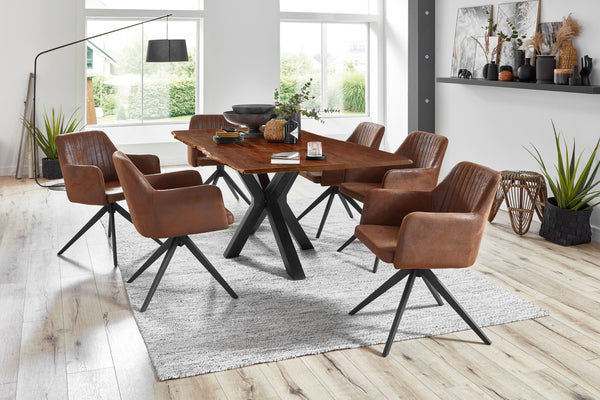#nussbaumfarben #260x100 #spider-gestellschwarz