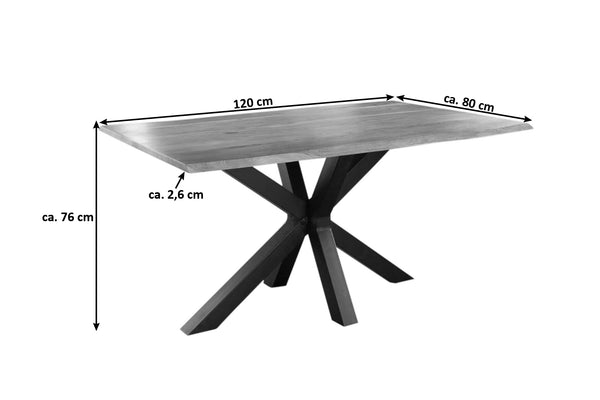 #naturfarben #120x80 #spider-gestellschwarz