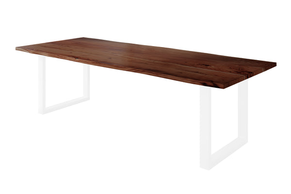 #nussbaumfarben #260x100 #u-gestellweiß