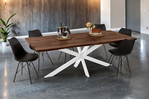 #nussbaumfarben #220x100 #spider-gestellweiß
