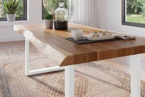 #akazienaturfarben #180x90 #u-gestellweiß