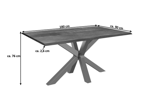 #nussbaumfarben #180x90 #spider-gestellsilber