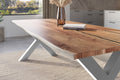 #naturfarben #260x100 #x-gestellsilber
