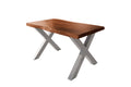 #akazienussbaumfarben #120x80 #x-gestellsilber