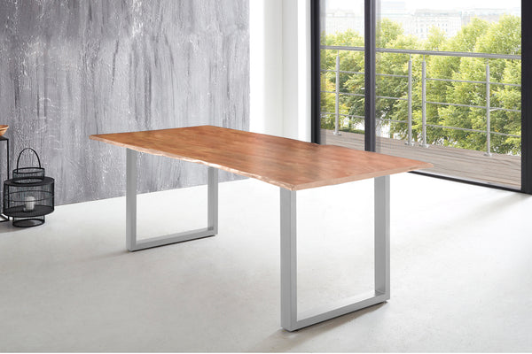 #naturfarben #240x100 #u-gestellsilber