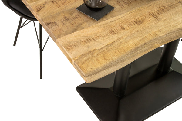 #mangonaturfarben #120x60 #säulen-gestellschwarz