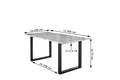 #naturfarben #200x100 #u-gestellschwarz