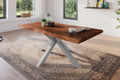 #akazienussbaumfarben #180x90 #spider-gestellsilber
