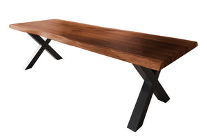 #akazienussbaumfarben #280x100 #x-gestellschwarz