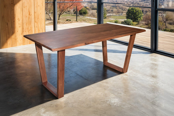 #nussbaumfarben #180x90 #v-holzgestellholzgestell