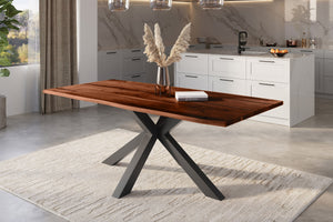 #nussbaumfarben #220x100 #spider-gestellschwarz