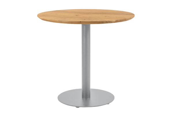 #akazienaturfarben #80x80 #säulen-gestellrundsilber