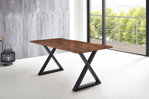 #nussbaumfarben #180x90 #x-gestellschwarz