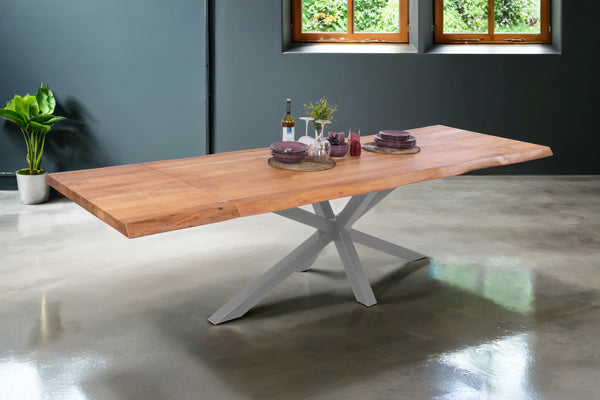 #naturfarben #180(280)x90 #spider-gestellsilber