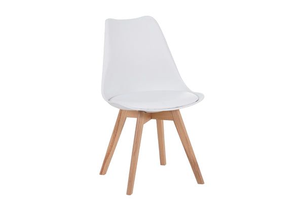 #holzwildeichen-optik #120x80 #schalenstuhlweiß