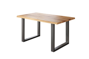 #holzwildeiche-optik #160x85 #u-gestellschwarz