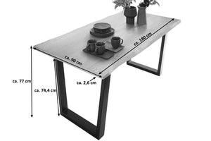 #grau-sandgestrahlt #180x90 #v-gestellschwarz