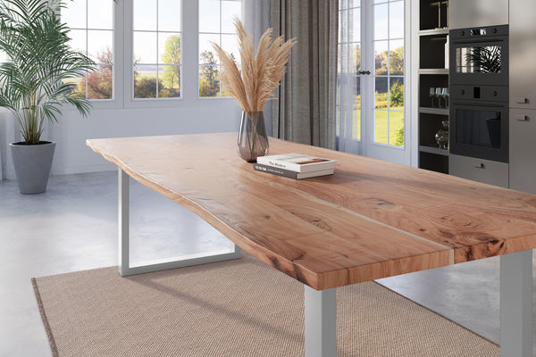 #naturfarben #260x100 #u-gestellsilber