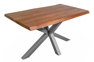 #akazienussbaumfarben #180x90 #spider-gestellsilber