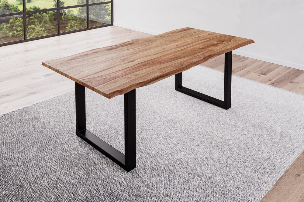 #naturfarben #200x100 #u-gestellschwarz