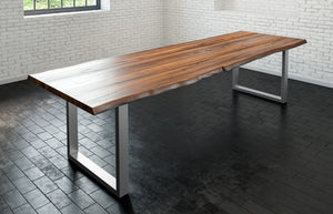 #nussbaumfarben #300x100 #u-gestellsilber