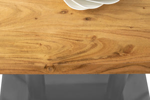 #akazienaturfarben #120x60 #säulen-gestellsilber