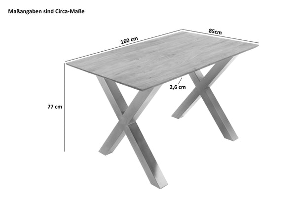 #160x85 #x-gestellsilber