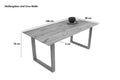 #180x90 #u-gestellsilber