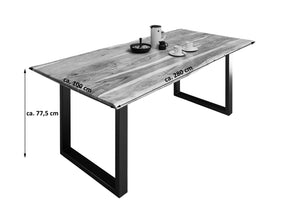 #nussbaumfarben #280x100 #u-gestellschwarz