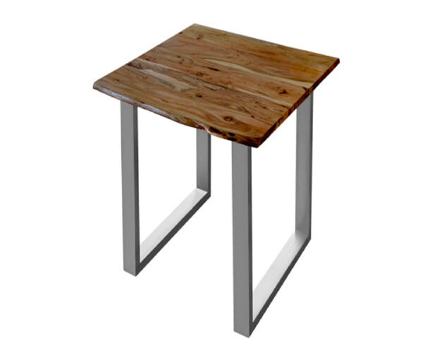 #nussbaumfarben #80x80 #u-gestellsilber