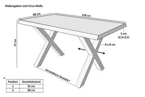 #mangoroughfarben #120x80 #x-gestellsilber