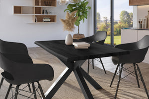 #holzgrau-optik #120x80 #spider-gestellschwarz