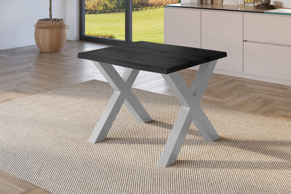 #holzgrau-optik #80x80 #x-gestellsilber