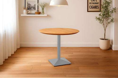 #akazienaturfarben #90x90 #säulen-gestelleckigsilber