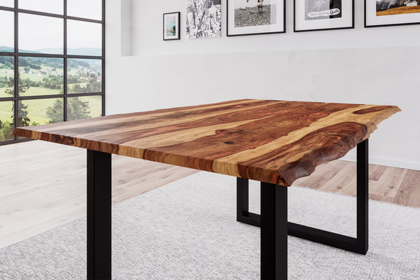 #naturfarbenlackiert #140x80 #u-gestellschwarz