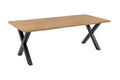 #wildeichenfarben #220x100 #x-gestellschwarz
