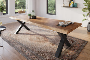 #akazienaturfarben #280x100 #x-gestellschwarz