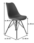 #weiß #48cm #metallgestellschwarz
