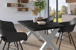 #holzgrau-optik #120x80 #x-gestellsilber