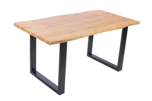 #holzwildeichen-optik #140x80 #schalenstuhlweiß