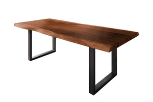 #akazienussbaumfarben #220x100 #u-gestellschwarz