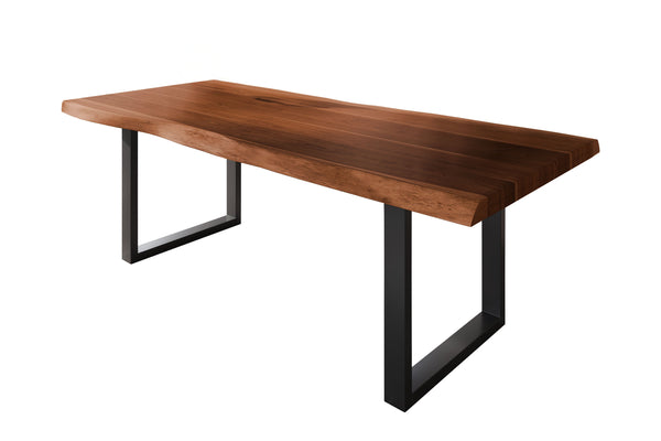 #akazienussbaumfarben #220x100 #u-gestellschwarz