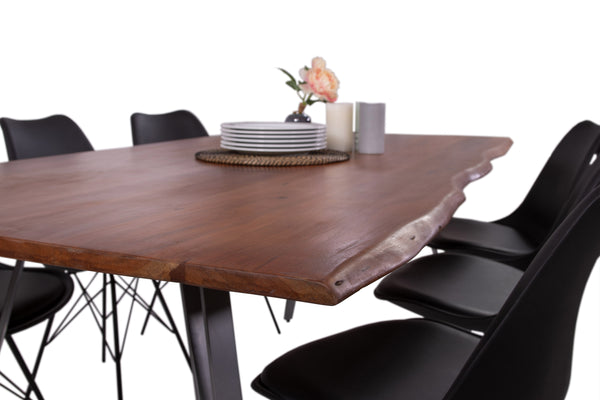#nussbaumfarben #240x100 #hairpin-gestellsilber