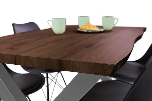#nussbaumfarben #120x80 #x-gestellsilber