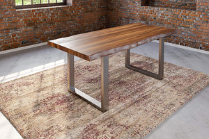 #nussbaumfarben #260x100 #u-gestellsilber