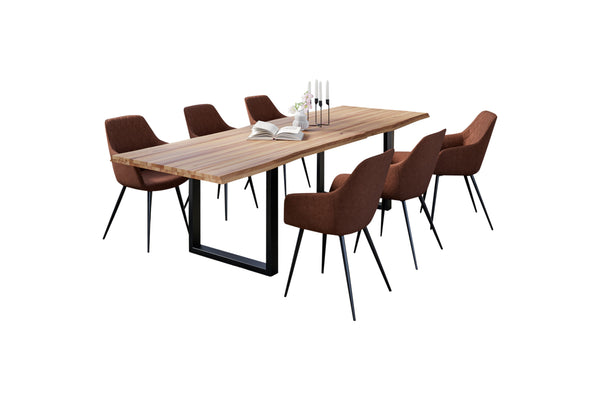#naturfarben #260x100 #u-gestellschwarz