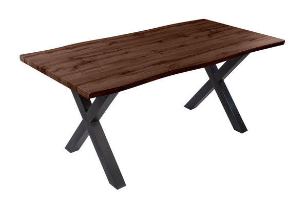 #nussbaumfarben #180x90 #x-gestellschwarz