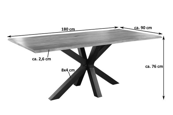 #naturfarben #180x90 #spider-gestellschwarz